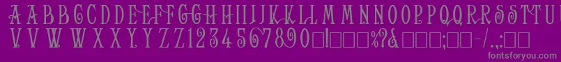 HelenaWide Font – Gray Fonts on Purple Background