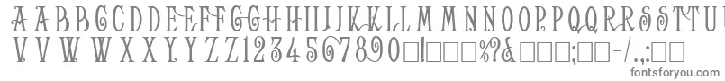 フォントHelenaWide – 白い背景に灰色の文字