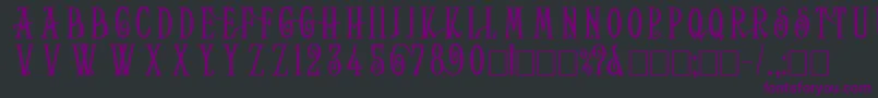 HelenaWide Font – Purple Fonts on Black Background