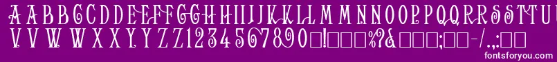 HelenaWide Font – White Fonts on Purple Background