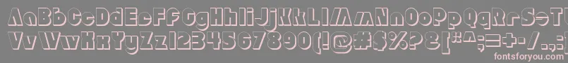 Weitere Informationen zur AldoExtruded-Schriftart AldoExtruded-Schriftart – Rosa Schriften auf grauem Hintergrund