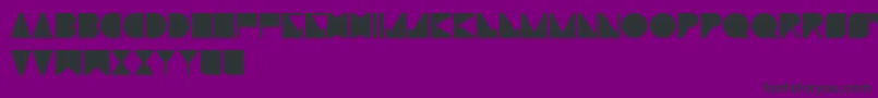 TypoMoiserTechno Font – Black Fonts on Purple Background