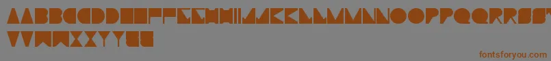 TypoMoiserTechno-fontti – ruskeat fontit harmaalla taustalla
