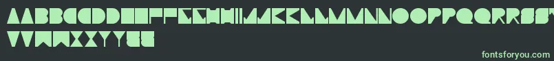 TypoMoiserTechno Font – Green Fonts on Black Background