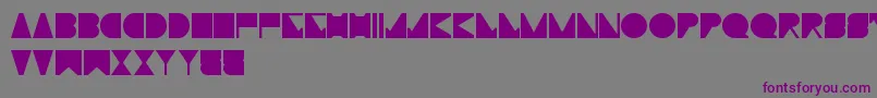 TypoMoiserTechno-Schriftart – Violette Schriften auf grauem Hintergrund