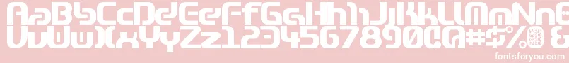 Zone99 Font – White Fonts on Pink Background