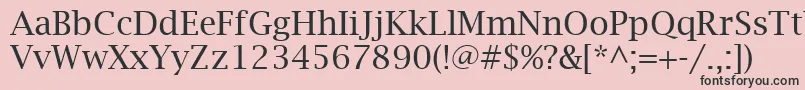 LucidaBright Font – Black Fonts on Pink Background