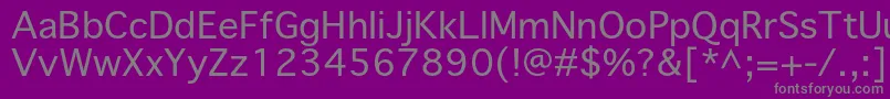 Priamojpropc Font – Gray Fonts on Purple Background