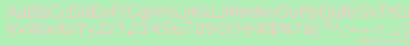 Priamojpropc Font – Pink Fonts on Green Background