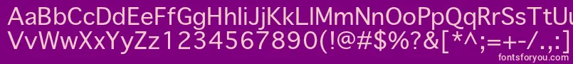 Priamojpropc Font – Pink Fonts on Purple Background