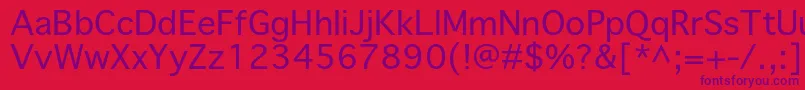 Priamojpropc Font – Purple Fonts on Red Background