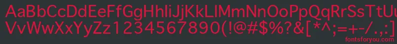 Priamojpropc Font – Red Fonts on Black Background