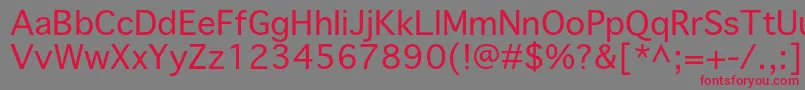 Priamojpropc Font – Red Fonts on Gray Background