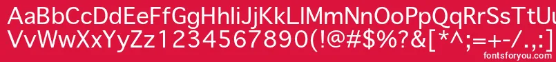 Priamojpropc Font – White Fonts on Red Background