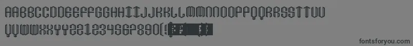 Diamante-Schriftart – Schwarze Schriften auf grauem Hintergrund