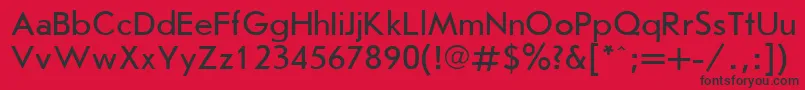 フォントJournalSansserifPlain.001.001 – 赤い背景に黒い文字