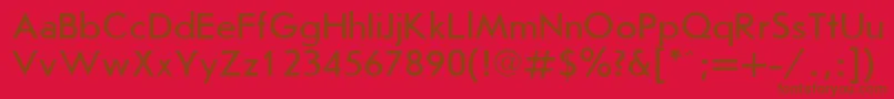JournalSansserifPlain.001.001 Font – Brown Fonts on Red Background