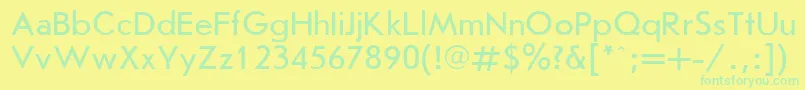 フォントJournalSansserifPlain.001.001 – 黄色い背景に緑の文字