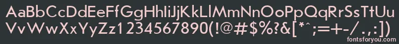 JournalSansserifPlain.001.001 Font – Pink Fonts on Black Background