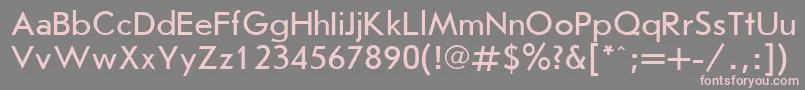 JournalSansserifPlain.001.001 Font – Pink Fonts on Gray Background