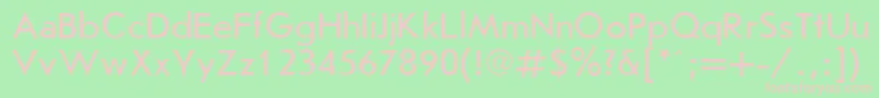 JournalSansserifPlain.001.001 Font – Pink Fonts on Green Background