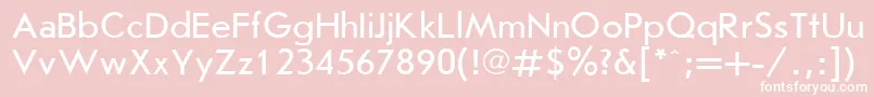 JournalSansserifPlain.001.001 Font – White Fonts on Pink Background