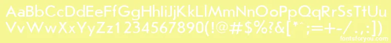 フォントJournalSansserifPlain.001.001 – 黄色い背景に白い文字