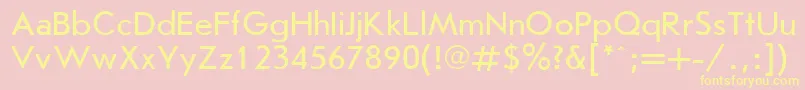 JournalSansserifPlain.001.001 Font – Yellow Fonts on Pink Background