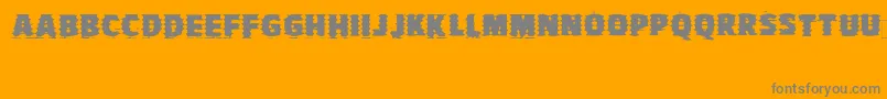 Vtvbadjudgement Font – Gray Fonts on Orange Background