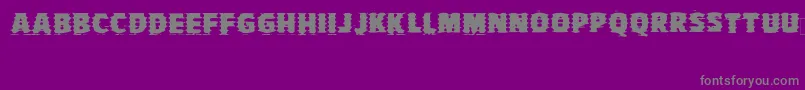 Vtvbadjudgement Font – Gray Fonts on Purple Background