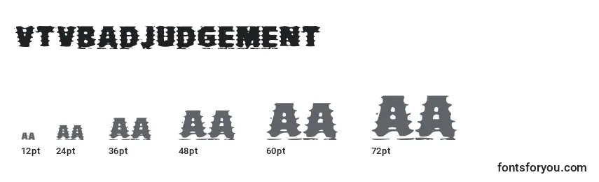 Vtvbadjudgement Font Sizes