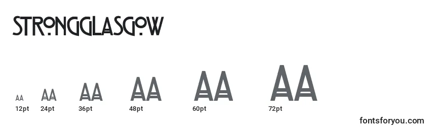 Strongglasgow Font Sizes