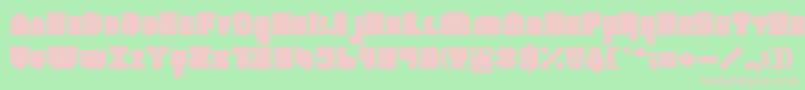fuente HeavyloudedgeBold – Fuentes Rosadas Sobre Fondo Verde