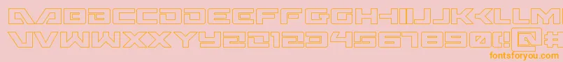 Wildcard31out Font – Orange Fonts on Pink Background