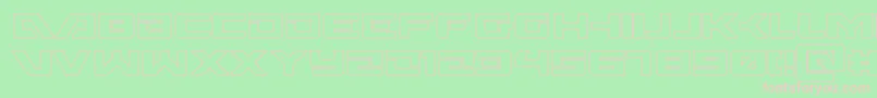 Wildcard31out Font – Pink Fonts on Green Background