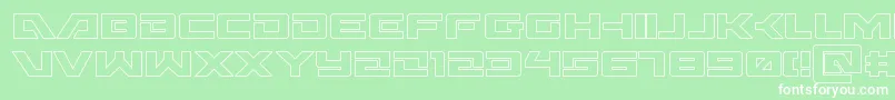 Wildcard31out Font – White Fonts on Green Background