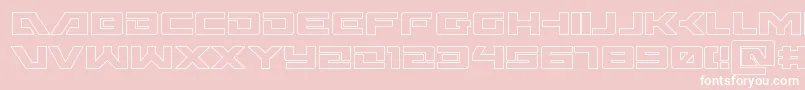 Wildcard31out Font – White Fonts on Pink Background