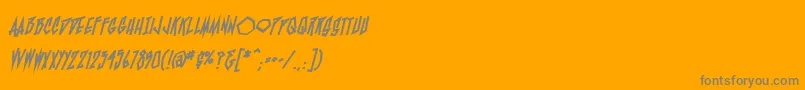 En savoir plus sur la police BlamblambbHvy Police BlamblambbHvy – polices grises sur fond orange