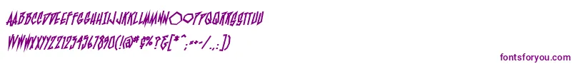 BlamblambbHvy Font – Purple Fonts on White Background