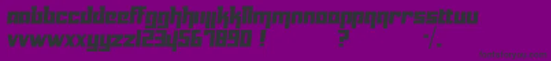 Yukarimobile Font – Black Fonts on Purple Background