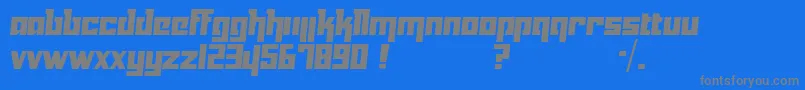 Police Yukarimobile – polices grises sur fond bleu