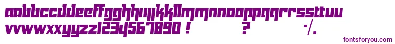 Yukarimobile Font – Purple Fonts on White Background