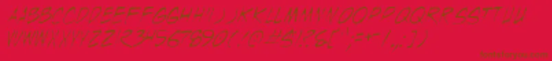 Шрифт Wyldt – коричневые шрифты на красном фоне