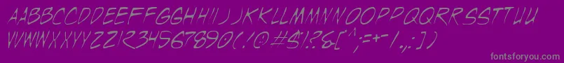 Wyldt Font – Gray Fonts on Purple Background