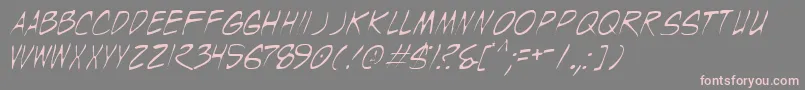 Wyldt Font – Pink Fonts on Gray Background