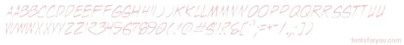 Wyldt Font – Pink Fonts on White Background