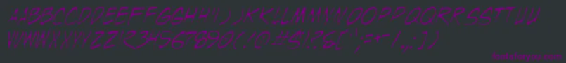 Wyldt Font – Purple Fonts on Black Background
