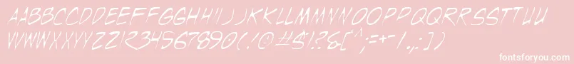 Wyldt Font – White Fonts on Pink Background