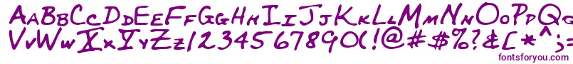 MaynardRegular Font – Purple Fonts on White Background