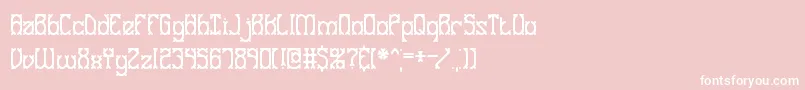 GooseBumpsBrk Font – White Fonts on Pink Background